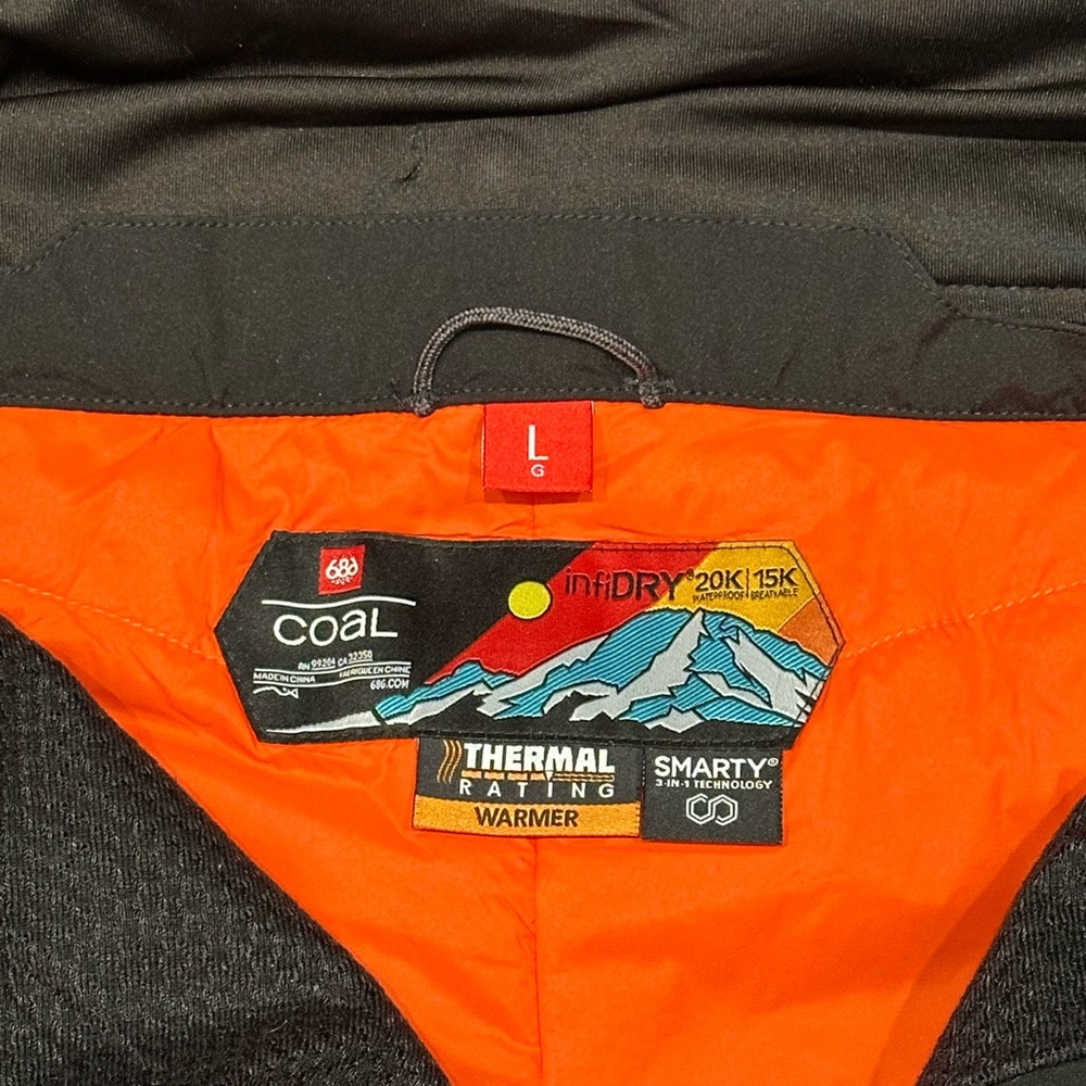 686 X Coal Smarty 3 in 1 Vest Bib Set in Black Size Large - Picture 6 of 14